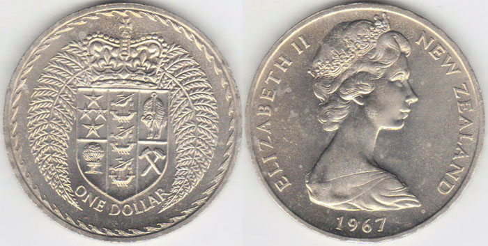 1967 New Zealand $1 (Unc) A002210